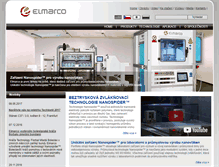 Tablet Screenshot of elmarco.cz