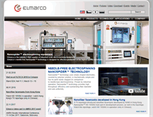Tablet Screenshot of elmarco.com